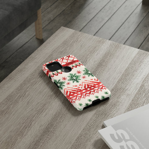 Watercolor Study of Christmas Patterns - Impact Resistant Phone Case